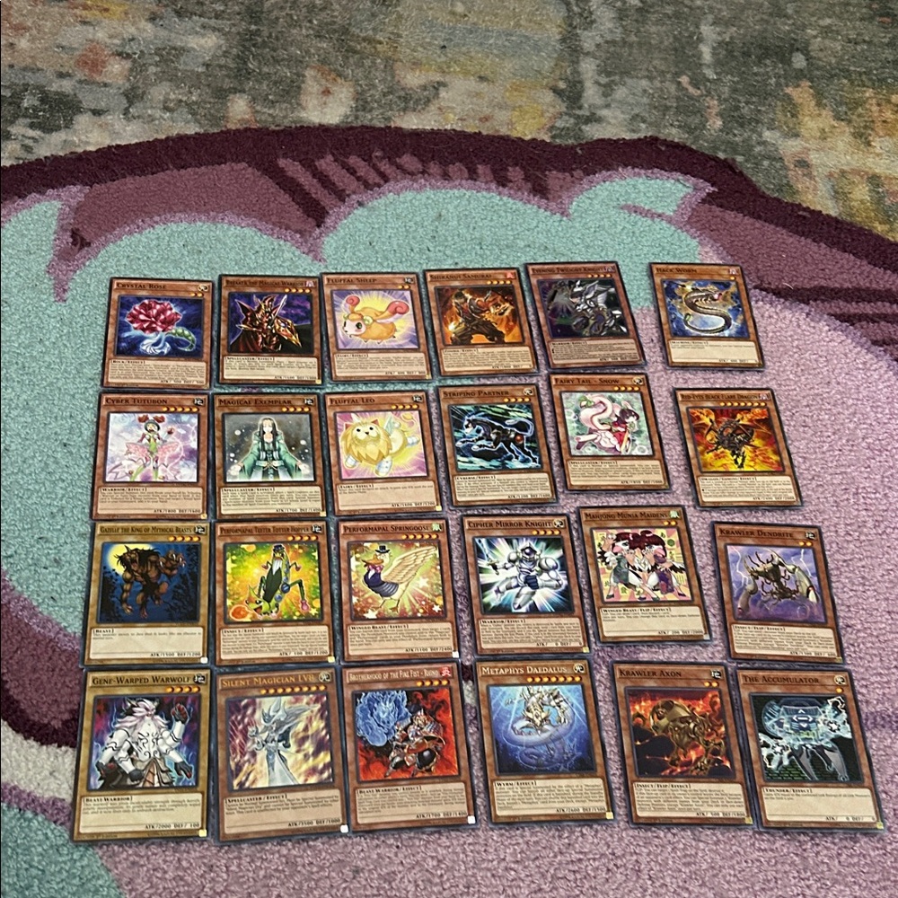 Fantasy Card Game Collection with Multicolor Designs